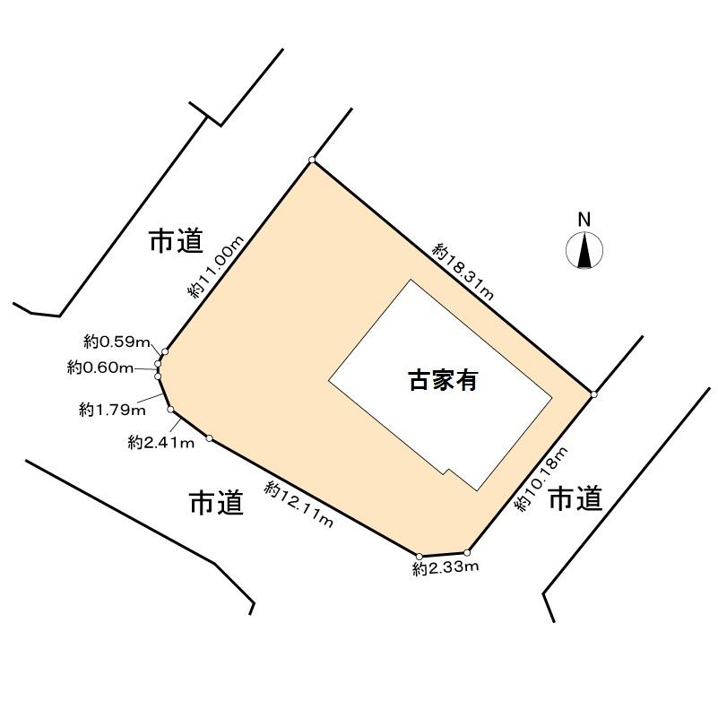 Compartment figure. Land price 11.8 million yen, Land area 234.94 sq m