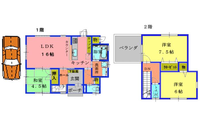 Floor plan. (No. 1 point), Price 24,700,000 yen, 3LDK, Land area 118.27 sq m , Building area 85.28 sq m