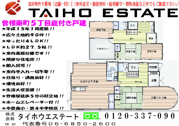 Floor plan. 76,800,000 yen, 5LDK, Land area 299.92 sq m , Building area 190.81 sq m spacious 5LDK luxury housing specification