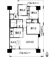 Floor: 4LDK, occupied area: 91.71 sq m, Price: 40.2 million yen