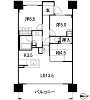 Floor: 3LDK, occupied area: 71.78 sq m, Price: 26.9 million yen