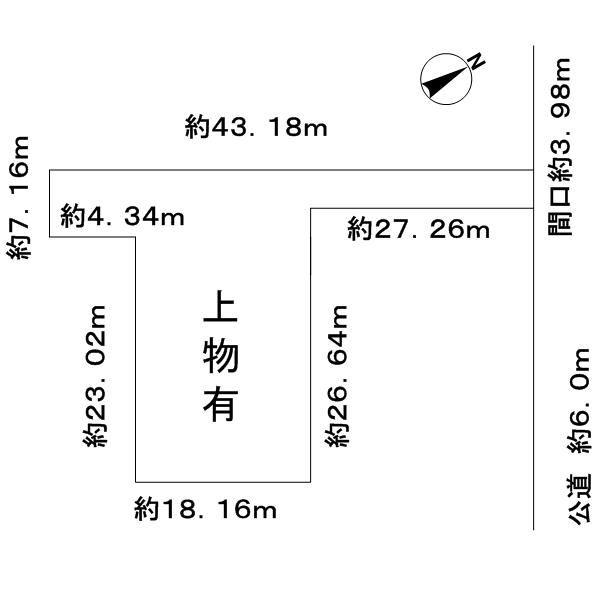 Compartment figure. Land price 90 million yen, Land area 590.36 sq m