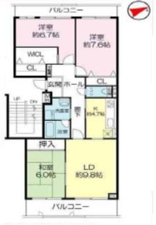 Floor plan. 3LDK, Price 18,800,000 yen, Occupied area 84.51 sq m , If the balcony area 14.09 sq m drawings and the present situation is different, we will consider it as present condition priority