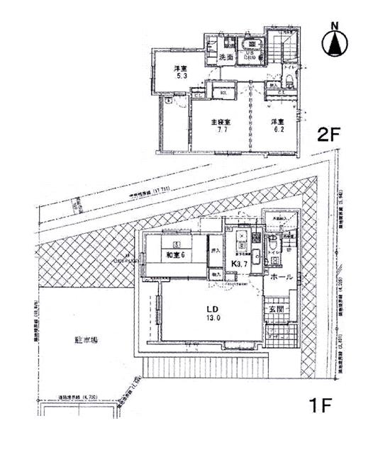 Floor plan. 41,800,000 yen, 4LDK, Land area 194.1 sq m , Building area 107.4 sq m
