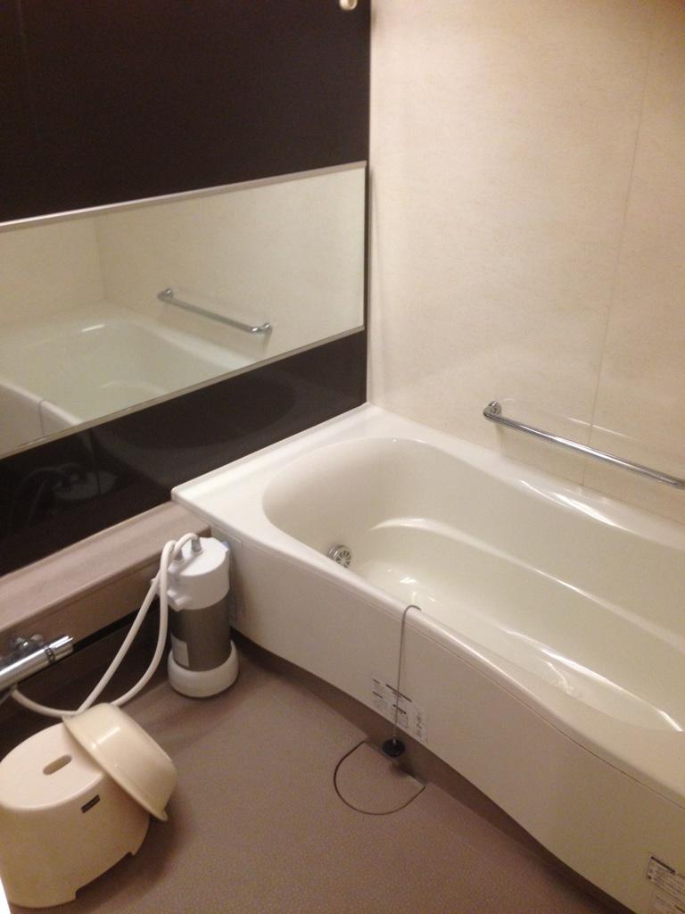 Bathroom. Spacious bathtubs