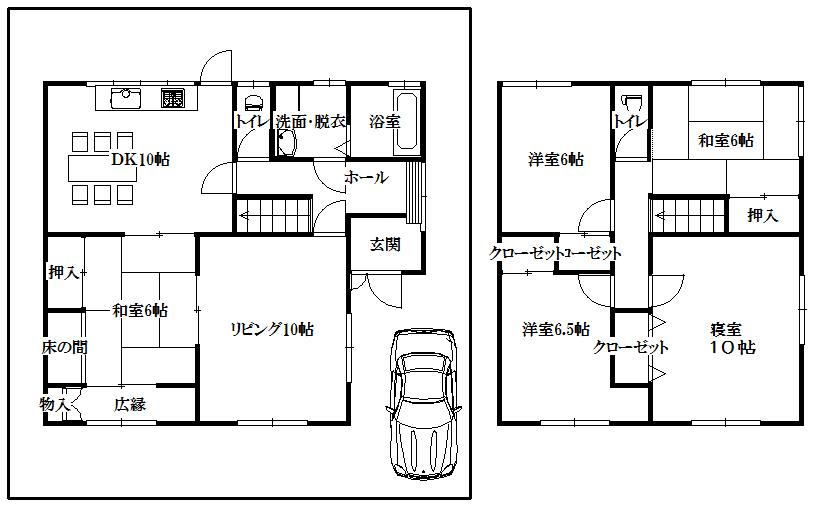 Floor plan. 16.8 million yen, 5LDK, Land area 128.32 sq m , Building area 138.51 sq m