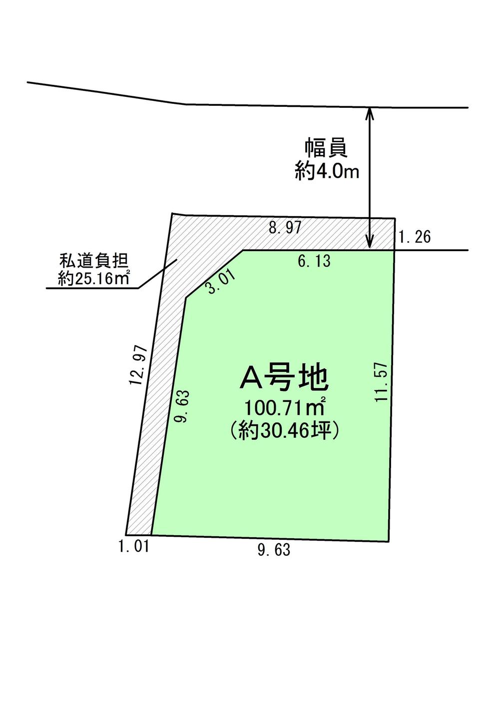 Compartment figure. Land price 20.1 million yen, Land area 100.71 sq m