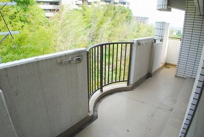 Balcony. Lush balcony