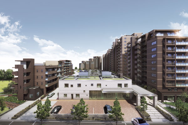 Features of the building.  [appearance] As gently toward the sky, Skyline residential building draws. Life of 514 is spun "the world" is, While a house that symbolizes the future of Chisato of living, Have been aimed to be a beautiful life of the landscape at the same time (Rendering)