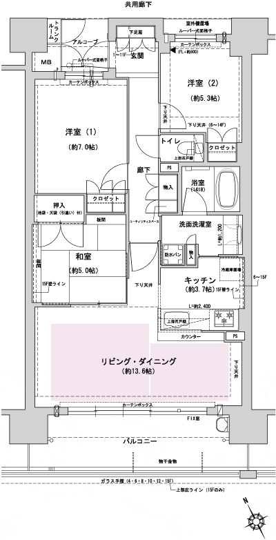 Floor: 3LDK, the area occupied: 76.7 sq m, Price: 35,200,000 yen ~ 38,900,000 yen
