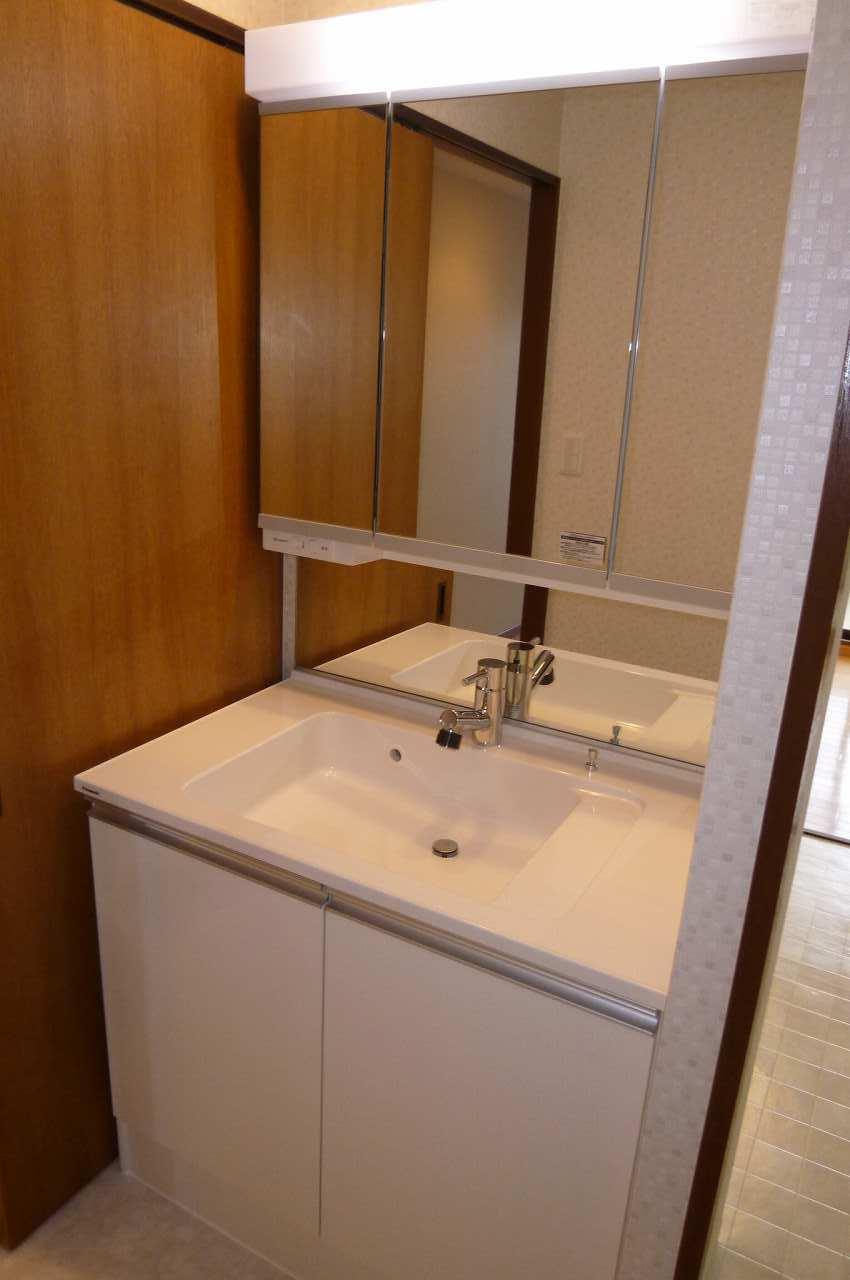 Wash basin, toilet.  ・ We had made vanity