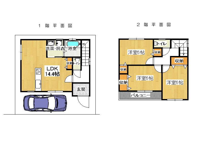Building plan example (floor plan). Building plan example Building price  14.8 million yen Building area  81.00 sq m