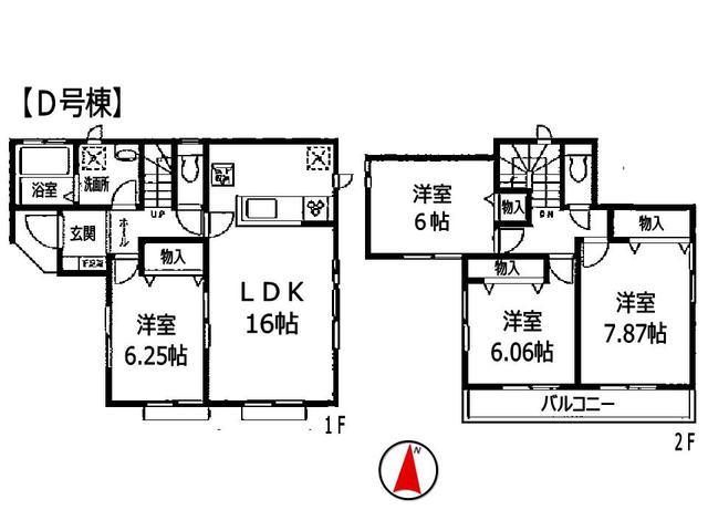 Floor plan. 36,800,000 yen, 4LDK, Land area 103.09 sq m , Building area 99.36 sq m Toyonaka Miyayama-cho 3-chome D Building Floor plan