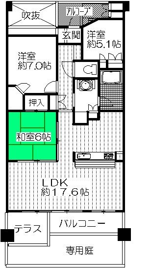 Floor plan. 3LDK, Price 29,800,000 yen, Occupied area 85.66 sq m , Please come to see the balcony area 27.84 sq m certainly room.