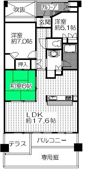 Floor plan. High ceiling height, This room can feel a sense of release to everywhere