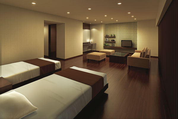 Shared facilities.  [Guest rooms] The shared space, Complete with guest room with accommodation function. Luxury nestled is reminiscent of a hotel room, Produce a relaxation of non-daily. Delivers hotel-like comfort to our valued customers (Rendering / Fee required)