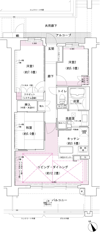 Floor: 3LDK, occupied area: 73.93 sq m, Price: 39,790,000 yen