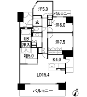 Floor: 4LDK, occupied area: 94.45 sq m, Price: 57,770,000 yen