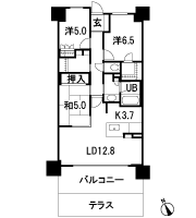 Floor: 3LDK, the area occupied: 77.5 sq m, Price: 42.3 million yen