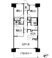Floor: 3LDK, occupied area: 70.21 sq m, Price: 36,630,000 yen ・ 37,400,000 yen