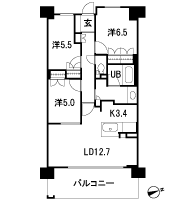 Floor: 3LDK, occupied area: 73.59 sq m, Price: 38,770,000 yen