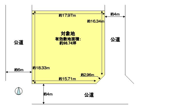 Compartment figure. Land price 94 million yen, Land area 326.43 sq m