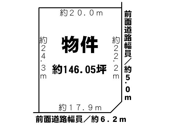 Compartment figure. Land price 120 million yen, Land area 482.81 sq m