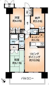Floor plan. 3LDK, Price 23.8 million yen, Footprint 64.8 sq m , Balcony area 11.4 sq m