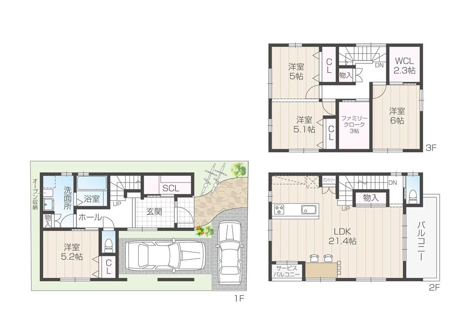 Building plan example (floor plan). Our office in Esaka. There rental corners and Children's Playground of the architectural magazine, Also equipped with nursing room. Please join us feel free to. 