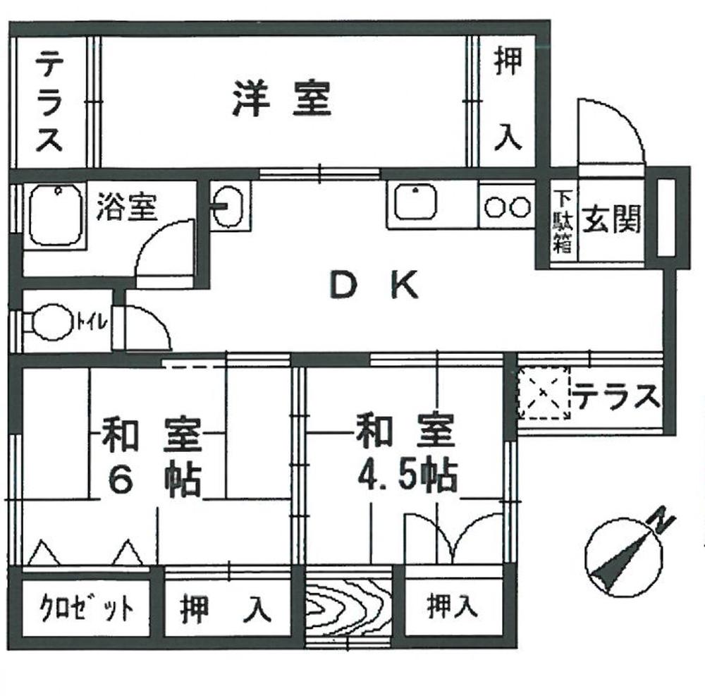 Floor plan. 3DK, Price 7.8 million yen, Occupied area 50.79 sq m , Balcony area 3.51 sq m