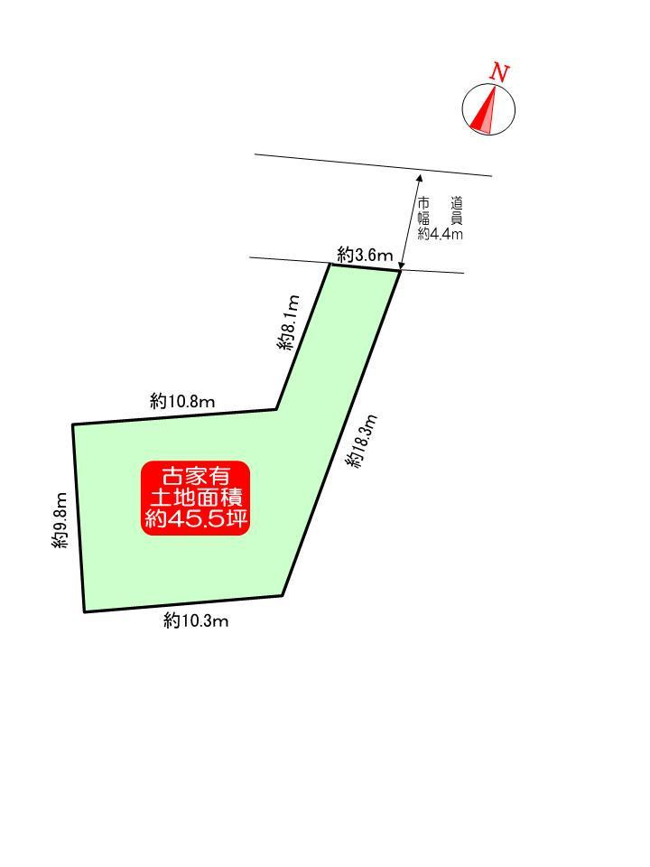 Compartment figure. Land price 31,900,000 yen, Land area 150.45 sq m