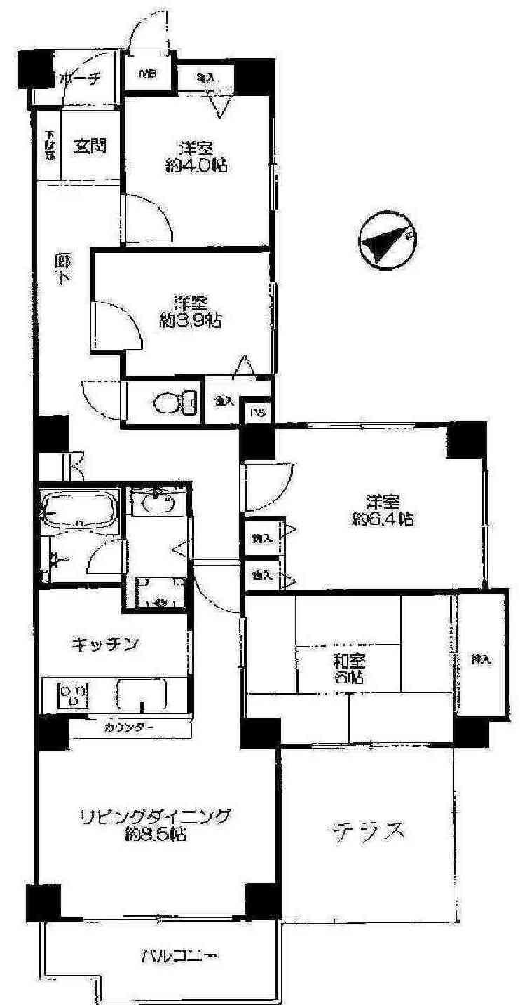 Floor plan. 4LDK, Price 11.8 million yen, Occupied area 79.35 sq m , Balcony area 10 sq m