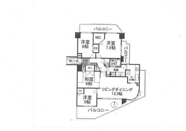 Floor plan. 4LDK, Price 23,990,000 yen, Occupied area 90.03 sq m , Balcony area 30.1 sq m glad the room renovated ☆