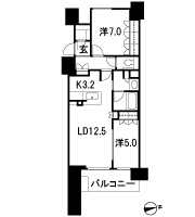 Floor: 2LDK, occupied area: 65.22 sq m, Price: 32,380,000 yen ~ 37,980,000 yen