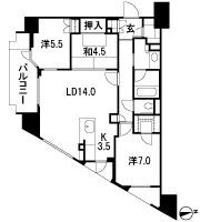 Floor: 3LDK, occupied area: 80.45 sq m, Price: 43,880,000 yen ・ 49,380,000 yen