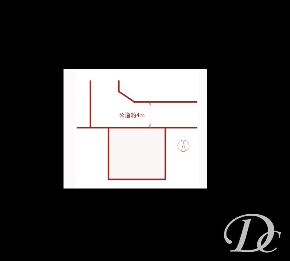 Compartment figure. Land price 16.8 million yen, It is wide-shaping areas of land area 71.76 sq m frontage