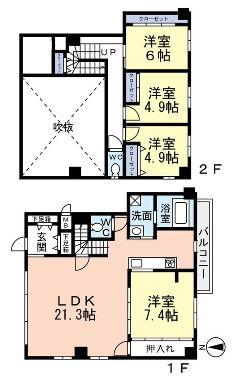 Floor plan. 4LDK, Price 39,500,000 yen, Footprint 100.35 sq m