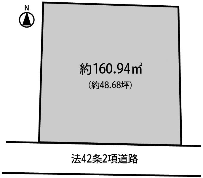 Compartment figure. Land price 35,800,000 yen, Land area 160.94 sq m