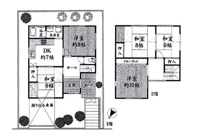 Floor plan. 27,800,000 yen, 4LDK, Land area 135.6 sq m , Building area 108.46 sq m