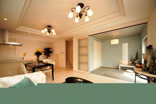 Building plan example (introspection photo). Building plan example (No. 1 place) Living ・ Dining + Japanese-style room