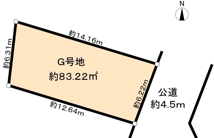 Compartment figure. Land price 15.8 million yen, Land area 83.22 sq m