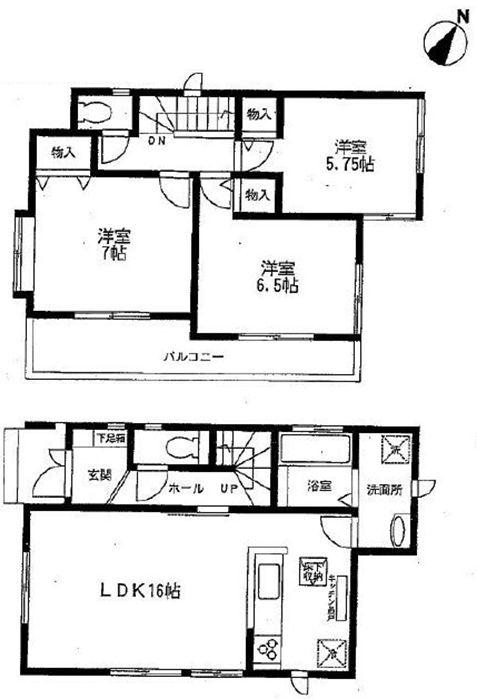 Floor plan. 29,800,000 yen, 3LDK, Land area 88.87 sq m , Building area 82.8 sq m