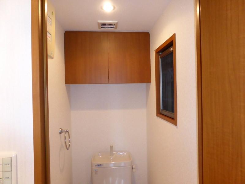 Toilet. There is also a window to the toilet. Washlet is replaced..
