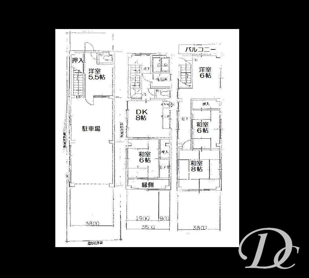 Floor plan. 22,800,000 yen, 5DK, Land area 86.73 sq m , Building area 136.8 sq m