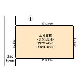Compartment figure. Land price 21.3 million yen, Land area 79.43 sq m