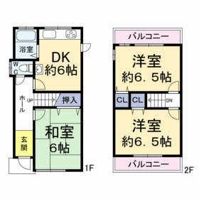 Floor plan. 16.8 million yen, 3DK, Land area 41.51 sq m , Building area 52.49 sq m