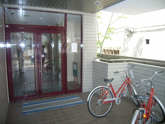 Entrance. There are bicycle parking lot