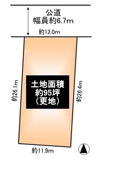 Compartment figure. Land price 71,300,000 yen, Land area 314.38 sq m
