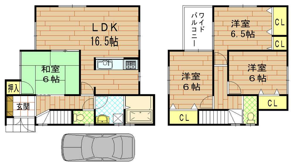 Floor plan. 31,800,000 yen, 4LDK, Land area 108.19 sq m , Building area 95.58 sq m