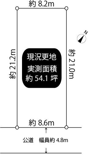Compartment figure. Land price 37,800,000 yen, Land area 178 sq m